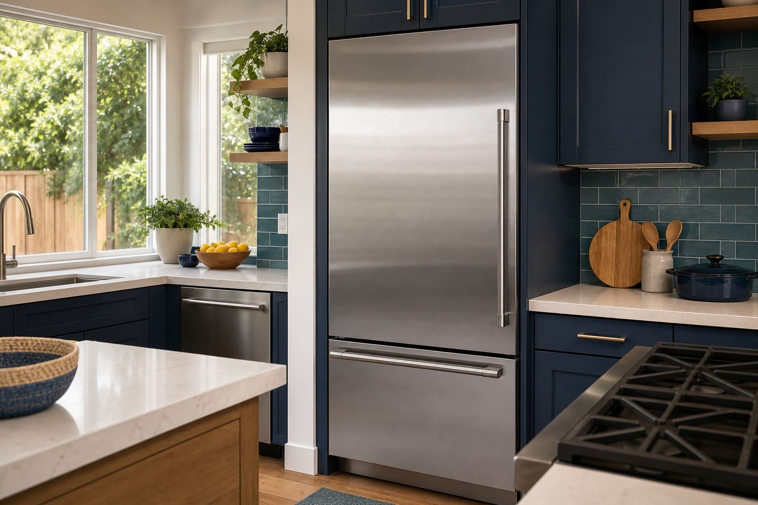 GE Monogram built-in refrigeration and range